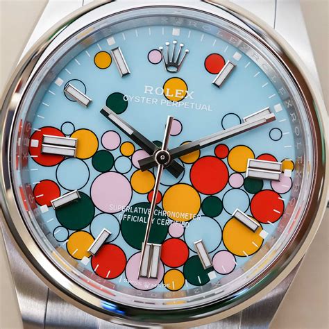 rolex oyster perpetual colorful dial|Rolex Oyster Perpetual watch price.